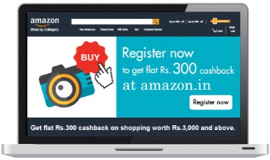 India Desire : Amazon American Express Card Offer : Flat Rs 300 Cashback On Transaction Of Rs 3000 or More At Amazon